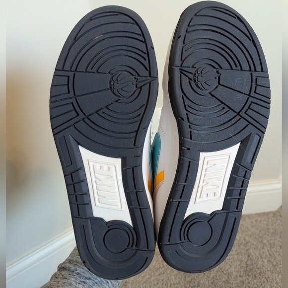 Nike Full Force Low Leather Sneakers - White, Pink, Blue 90s Neon sz 9 - Picture 8 of 8